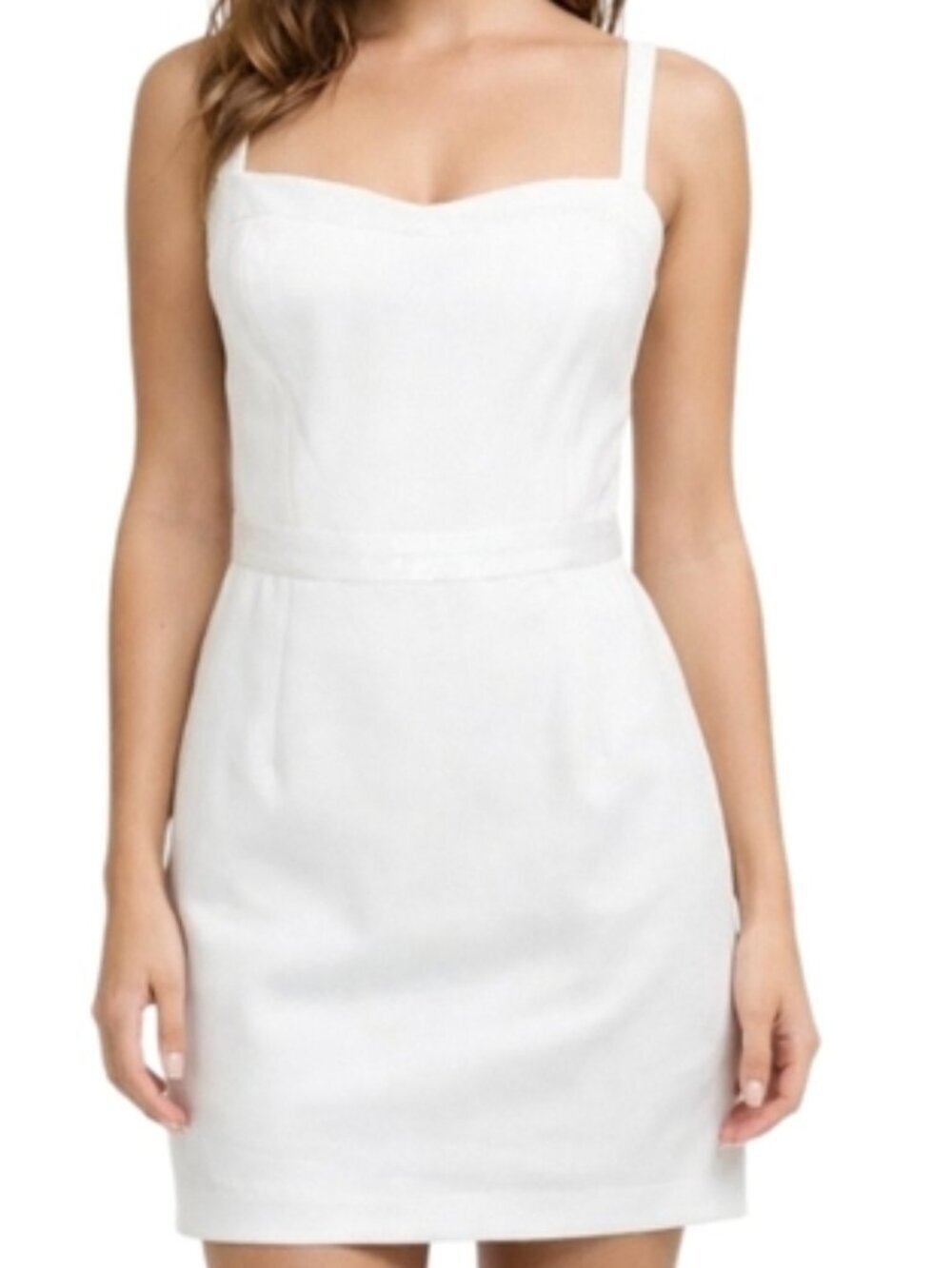 Jay Godfrey Sequin Mini Dress Women 10 White Glam Cocktail Party